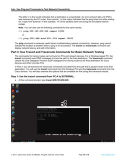 Ping and Traceroute Network Testing Lab | PDF | Computers