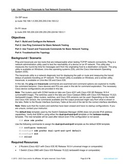 Ping and Traceroute Network Testing Lab | PDF | Computers