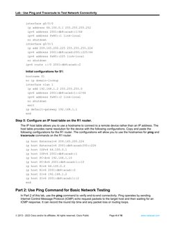 Ping and Traceroute Network Testing Lab | PDF | Computers