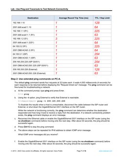 Ping and Traceroute Network Testing Lab | PDF | Computers