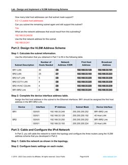 VLSM Addressing Scheme Lab Guide | PDF | Computer Network | Ip Address