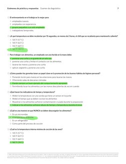 Exámenes de práctica y respuestas  Examen de diagnóstico
7
© 2008, 2010 National Restaurant Association Educational Foundatio