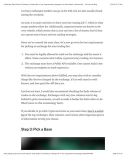 7/22/21, 8:37 PM
A Step-By-Step Guide To Building a Trading Bot In Any Programming Language | by Yakko Majuri | Noteworthy -