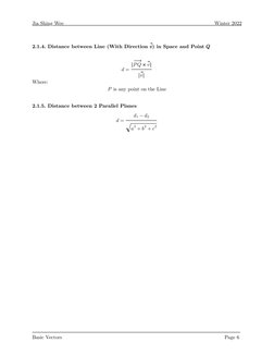 Class 11 Vector Formulas Sheet | PDF | Euclidean Vector | Plane (Geometry)