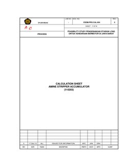 JOB NO.
REV.
-
0
FEASIBILITY STUDY PENGEBANGAN STASIUN LCNG 
UNTUK KENDARAAN BERMOTOR DI JAWA BARAT
DOC. NO.
ESDM-PRO-CAL-004