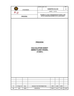 JOB NO.
REV.
-
0
DITJEN MIGAS
DOC. NO.
ESDM-PRO-CAL-003
SHEET :  1 OF 4
FEASIBILITY STUDY PENGEBANGAN STASIUN LCNG
UNTUK KEND