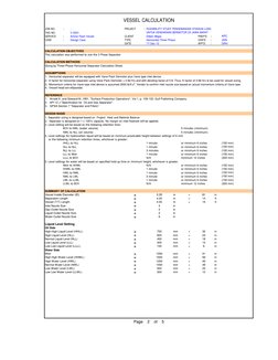 JOB NO.
:
-
PROJECT         : 
TAG NO.        
V-0201
SERVICE
:
Amine Flash Vessel
CLIENT               :Ditjen Migas 
PREP'D