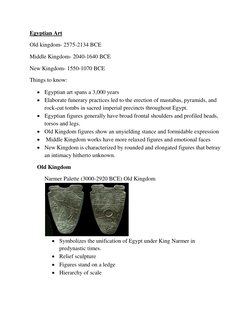 Overview of Egyptian Art History | PDF | Ancient Egypt | Pyramid