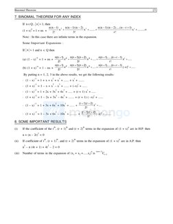Binomial Theorem Formulas and Properties | PDF | Teaching Methods ...