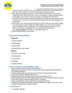 Method Statement for Electrical Works | PDF