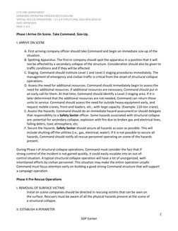 Structural Collapse Rescue SOP | PDF | Search And Rescue | Hazards