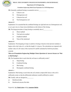Foundation Engineering Exam Preparation | PDF | Deep Foundation | Friction