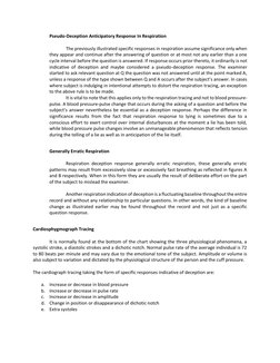 Polygraph Chart Deviation Analysis | PDF | Polygraph | Thorax