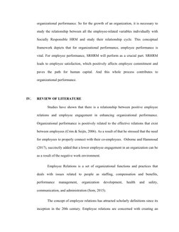 organizational performance. So for the growth of an organization, it is necessary to
study the relationship between all the e