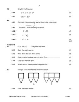 Grade 9 Term 1 Maths Test 2023 | PDF | Prime Number | Elementary ...