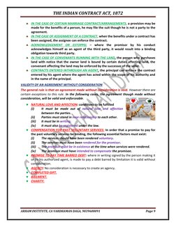 THE INDIAN CONTRACT ACT, 1872 
 
ARHAM INSTITUTE, CA VARDHAMAN DAGA, 9039600091 
Page 9 
 
 IN THE CASE OF CERTAIN MARRIAGE