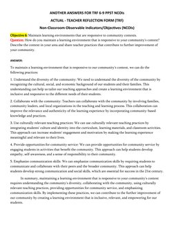 TRF 6-9: Teacher Reflection Insights | PDF | Teachers | Learning