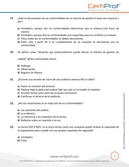 Cuestionario ISO 27001 para Auditores | PDF | Auditoría | Seguridad de ...