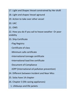 Second Officer Duties and Interview Guide | PDF | Shipping | Water ...