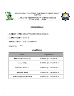 QUAID-E-AZAM COLLEGE OF ENGINEERING & TECHNOLOGY 
SAHIWAL 
AFFILIATED WITH UNIVERSITY OF ENGINEERING & 
TECHNOLOGY LAHORE