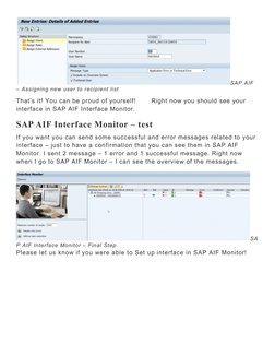 Setting Up SAP AIF Interface Monitor | PDF | User Interface | Communication