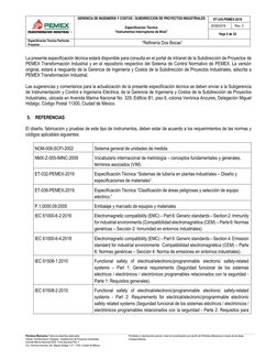 GERENCIA DE INGENIERÍA Y COSTOS - SUBDIRECCIÓN DE PROYECTOS INDUSTRIALES 
 
Especificación Técnica 
“Instrumentos Interrupt