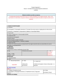 [x ] Empregador [ ] Empregador doméstico [ ] Tomador de serviço avulso ou órgão gestor de mão de obra
Projeto Integrador II
P