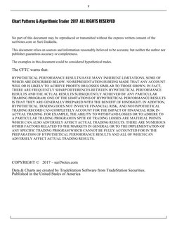 2
Chart Patterns & Algorithmic Trader  2017  ALL RIGHTS RESERVED
No part of this document may be reproduced or transmitted wi