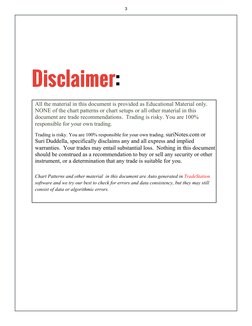 3
All the material in this document is provided as Educational Material only.
NONE of the chart patterns or chart setups or a