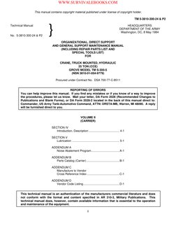 Grove TM S-300-5 Maintenance Manual | PDF | Clutch | Steering