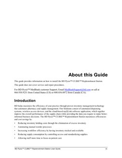 10000402018-00 BD Pyxis CR Station User Guide 3.8.0.0 | PDF | Power ...