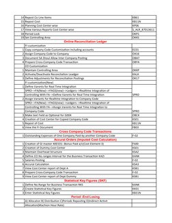 SAP FICO Transaction Codes Overview | PDF | Accounts Payable | Payments