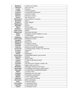 Essential Bombastic Vocabulary List | PDF
