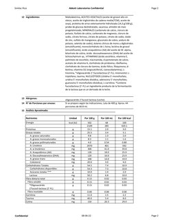 Fórmula Similac Rice para Lactantes | PDF | Leche | Alimentos