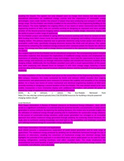 pedaling the bicycle. The system not only allowed users to charge their devices but also provided
educational  information  o