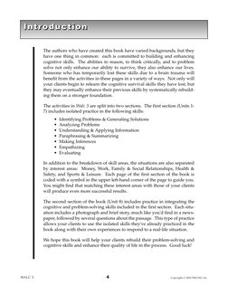 WALC 3
4
Copyright © 2003 LinguiSystems, Inc.
The authors who have created this book have varied backgrounds, but they
have o