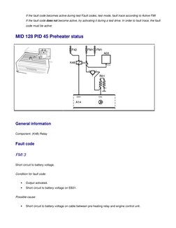 Volvo MID 128 Fault Code Guide | PDF | Relay | Electrical Engineering