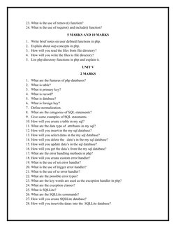 PHP Question Bank for BCA Exams | PDF | Php | Internet & Web