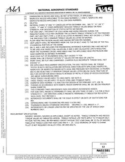 NATIONAL AEROSPACE STANDARD
USE OF OR RELIANCE UPON THIS DOCUMENT OR ANY NATIONAL AEROSPACE STANDARD IS ENTIRELY VOLUNTARY. A