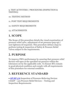 PSV Testing and Calibration Procedures | PDF | Valve | Leak