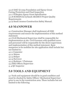 Epoxy Grouting Application Procedure | PDF | Concrete | Epoxy