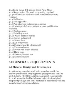 Epoxy Grouting Application Procedure | PDF | Concrete | Epoxy