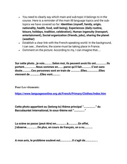 IB French Ab Initio Oral Exam Guide | PDF