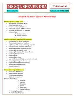 system databases in sql server - sql server dba... SQL Server Database Administration Course | PDF | Microsoft Sql Server ...