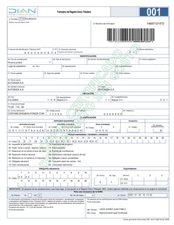 27. Fecha expedición
  
Exportadores
Para uso exclusivo de la DIAN
5. Número de Identificación Tributaria (NIT)
6. DV
  
  
9