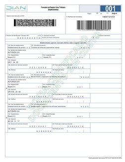 169. Fecha de cierre
Establecimientos, agencias, sucursales, oficinas, sedes o negocios entre otros
161. Actividad económica