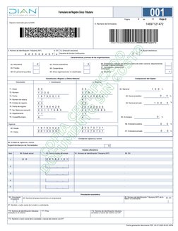 67. Sociedades y organismos 
extranjeros
Página                           de
95. Número de Identificación Tributaria (NIT) de