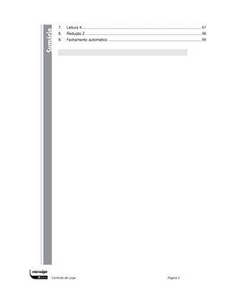 Controle de Lojas 
Página 3 
7. 
Leitura X...................................................................................