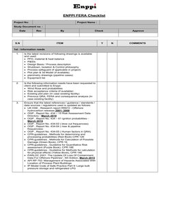 FERA Study Checklist and Methodology | PDF | Valve | Risk