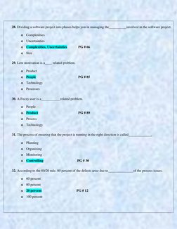 CS615 Midterm MCQs Overview | PDF | Software Testing | Project Management